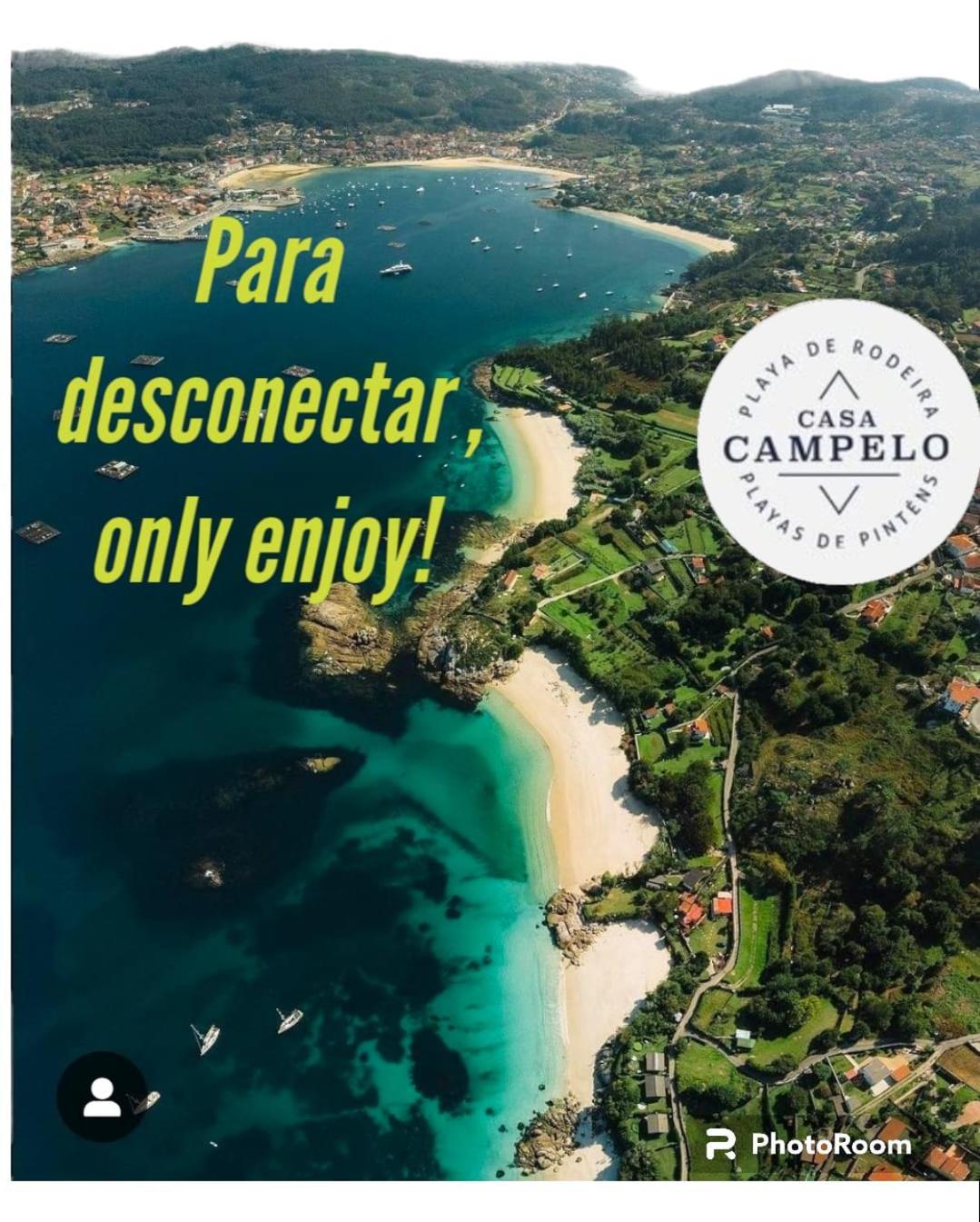 Casa Campelo - Apto Playa De Rodeira Cangas, Garaje Y Wifi Gratis Zewnętrze zdjęcie